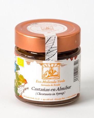 Castañas en almíbar ecológicas 275g