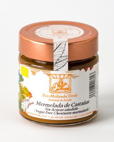 Mermelada de castañas ecológica sin azúcar 275g